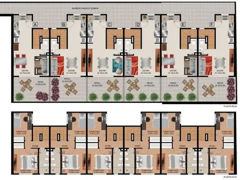 Depto Tipo Casa en Venta de 3 ambientes