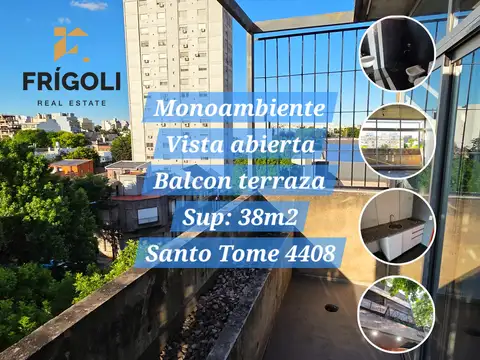 Monoambiente moderno 38 m² con balcón terraza y vista abierta en Santo Tomé 4408 – ¡Listo para mudarse!