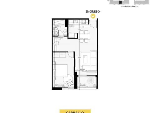 Venta | Departamento 1 dormitorio con balcón Norte | Barrio Refinería, Rosario