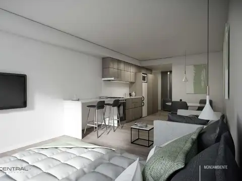 Departamento Monoambiente con 1 baño