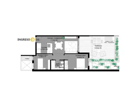 Departamento en Venta en Martín, Rosario