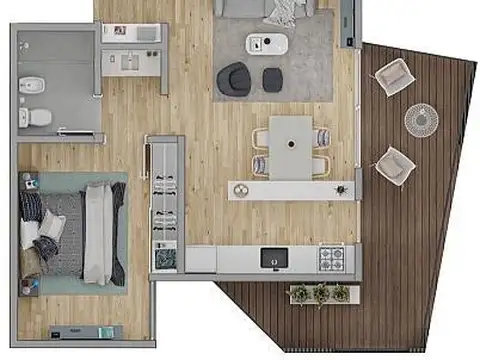 Departamento en Venta en El Once, USD 155.499
