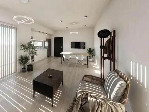 Departamento 2 ambientes con 1 baño