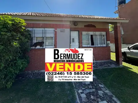 Venta Casa 3 Ambientes Calle 12 Entre 59 Y 60 Mar Del Tuyu
