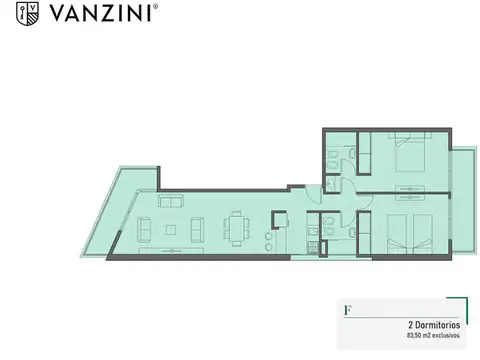 Departamento en Venta en Refinerias, USD 72.000
