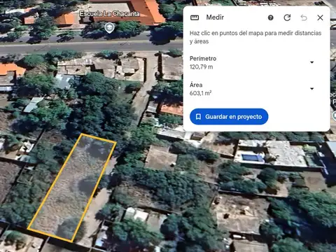 Terreno en Venta de 603,0 m2