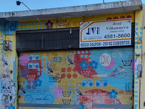 EXCELENTE GALPON – 250 MTS2 CUBIERTOS - MUY BUEN ESTADO – EN UBICACIÓN PRIVILEGIADA - PROXIMO AVENIDAS NAZCA GAONA Y JUAN B JUSTO –  LOTE PROPIO