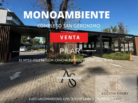 Departamento en VENTA - Pilar - Monoambiente