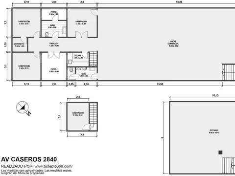 Alquiler Local CON Vivienda - Avda Caseros 2800
