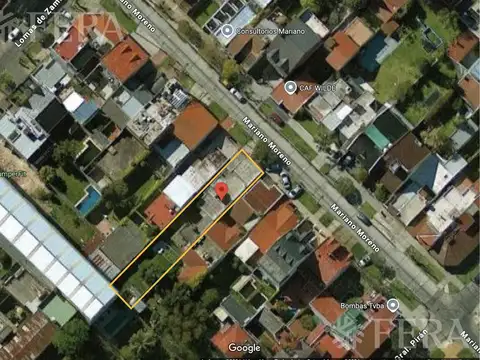 Venta de terreno de 444 m2  en Wilde