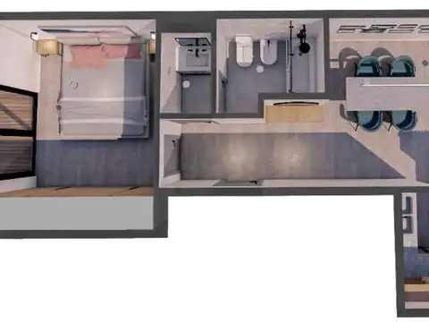 Departamento en Venta de 2 ambientes