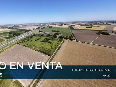 CAMPO 7HA EN VENTA SOBRE AUTOPISTA ROS-BUE