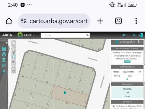 Venta dos lotes juntos Rodríguez casi esquina