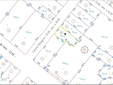 Terreno sobre calle Pellegrini 500