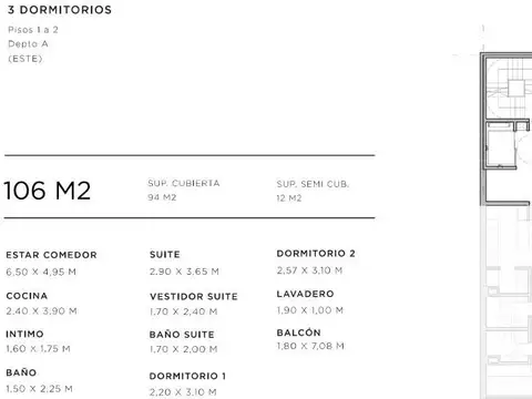 Departamento de 3 dormitorios a metros de Bv. Oroño