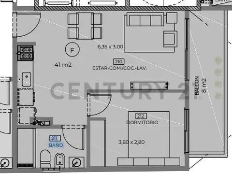 Godoy Cruz 2600, Piso 3