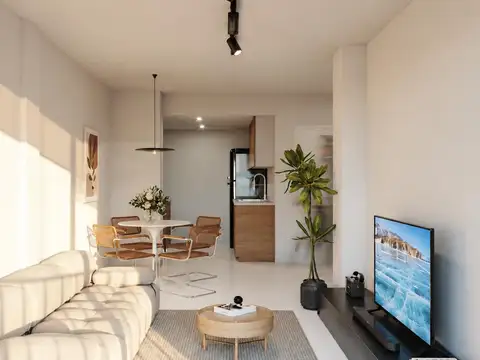 Departamento 2 ambientes con 1 baño