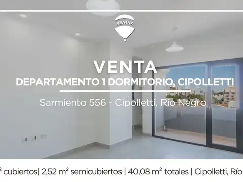 VENTA DEPARTAMENTO 1 HABITACION CIPOLLETTI