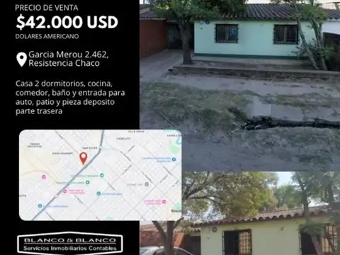 García Merou 2462.Casa ideal para vos y tu familia