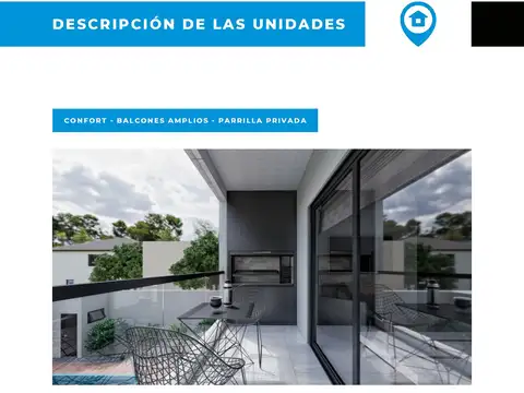 Departamento 3 ambientes con 2 baños