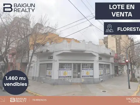 Terreno en venta en Floresta, 1460m2 vendibles