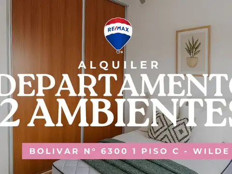 ALQUILER  DEPARTAMENTO 2 AMBIENTES CON PATIO WILDE