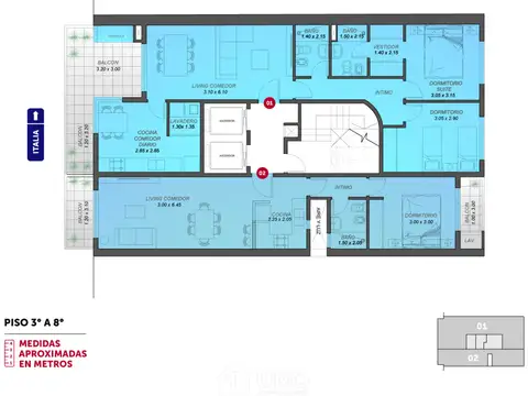 Departamento en Venta con 1 cocheras