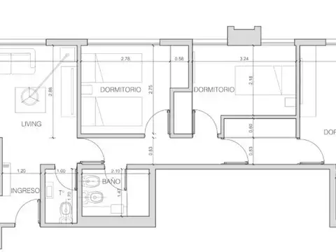 Departamento 4 ambientes con 3 baños