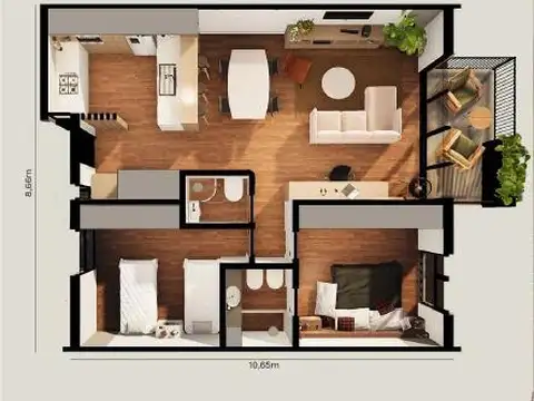 Departamento en Venta de 2 dormitorios