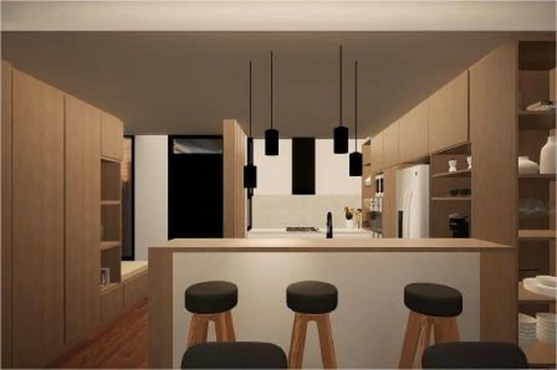 Departamento 3 amb, 89m² en La Perla Norte, con balcón y cocina integrada