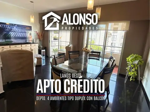 Venta - Depto. Tipo Duplex 4 Ambientes con Balcón - Lanús