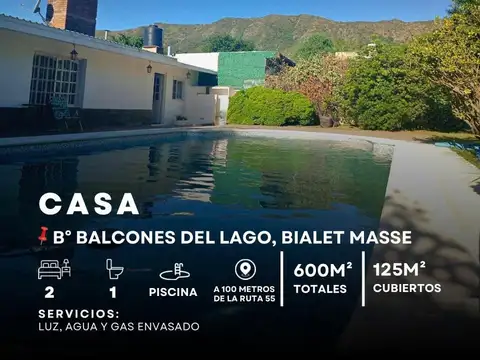 VENTA CASA 2 DOR C/PILETA A 100MTS DE RUTA 55. Balcones del Lago, Bialet Massé