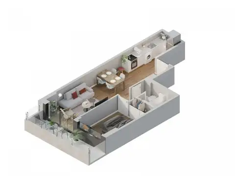 Departamento en Venta de 2 ambientes