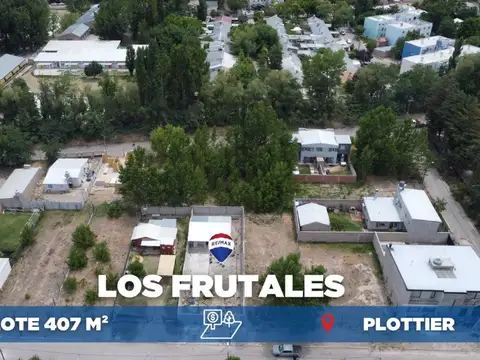 VENTA LOTE DE 405 M2 EN LOS FRUTALES PLOTTIER