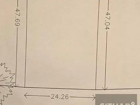 Terreno en Venta 47  mts Fondo