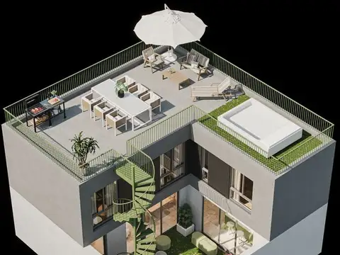 Depto Tipo Casa en Venta de 3 dormitorios