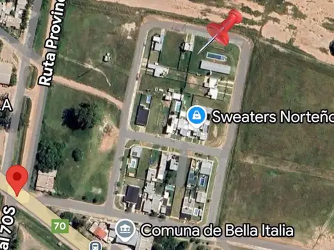 Terreno en Venta en Bella Italia, USD 27.000