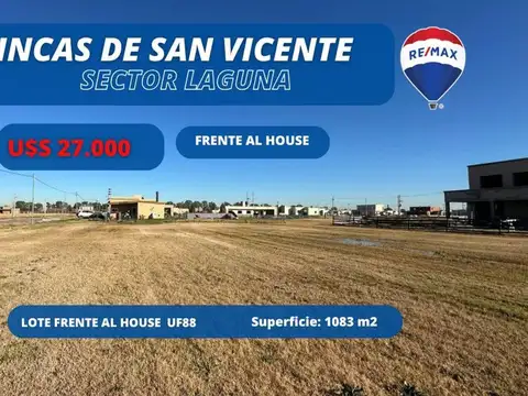 LOTE EN VENTA FINCAS DE SAN VICENTE SECTOR LAGUNA