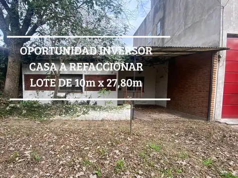 VENTA CASA 4 AMBIENTES REFACCIONAR MARTIN CORONADO