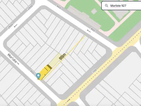 Terreno en Parque Chas - 8,60 x 47,50 - Zonificación USAM  PB   5 pisos   2 retiros