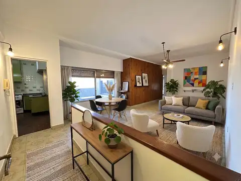 Departamento 3 ambientes con patio y terraza