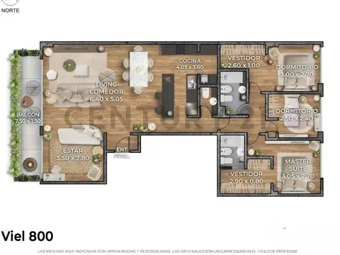 Viel 800, Piso 2