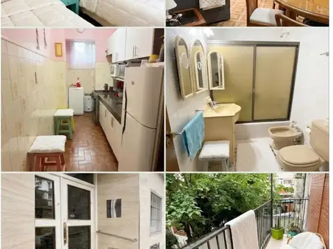 Departamento 2 ambientes con 1 baño