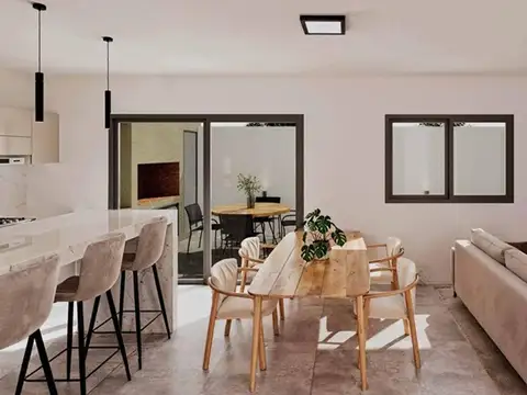 Depto Tipo Casa 3 ambientes con 2 baños