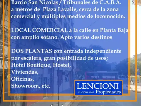 Terreno en Venta 6  mts Frente