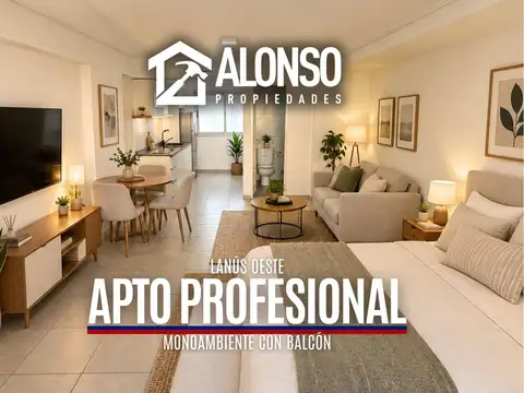 VENTA - MONOAMBIENTE CON BALCÓN - APTO PROFESIONAL