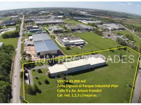 Venta Predio Industrial, 43000 m2 c/Nave de 3500 m2