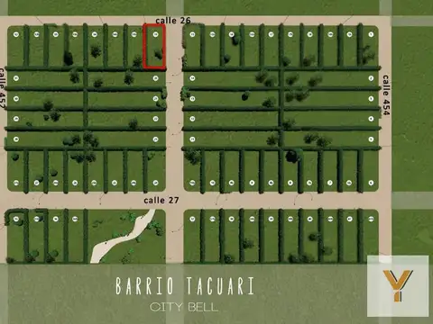 Terreno en Venta 8  mts Frente