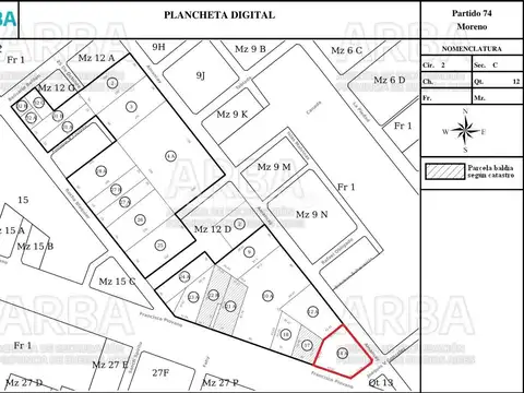 Terreno Fraccion  en Venta o permuta ubicado en Moreno, G.B.A. Zona Oeste