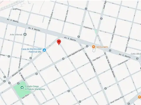 Terreno en Venta 20  mts Fondo